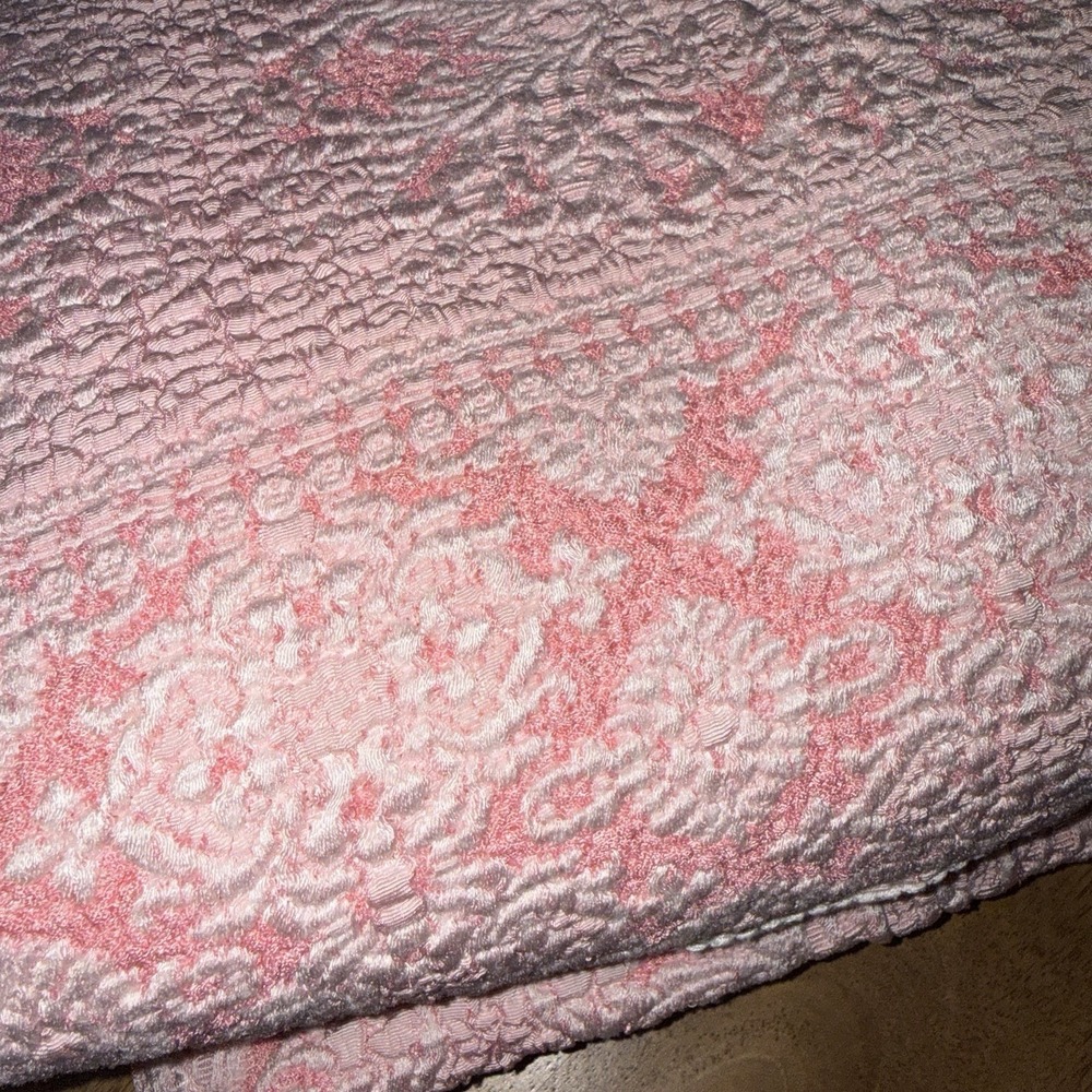 SEARS VINTAGE MID CENTURY BELLISSIMO ITALIAN BROCADE TWIN/FULL BEDSPREAD 78x87" - Picture 14 of 15